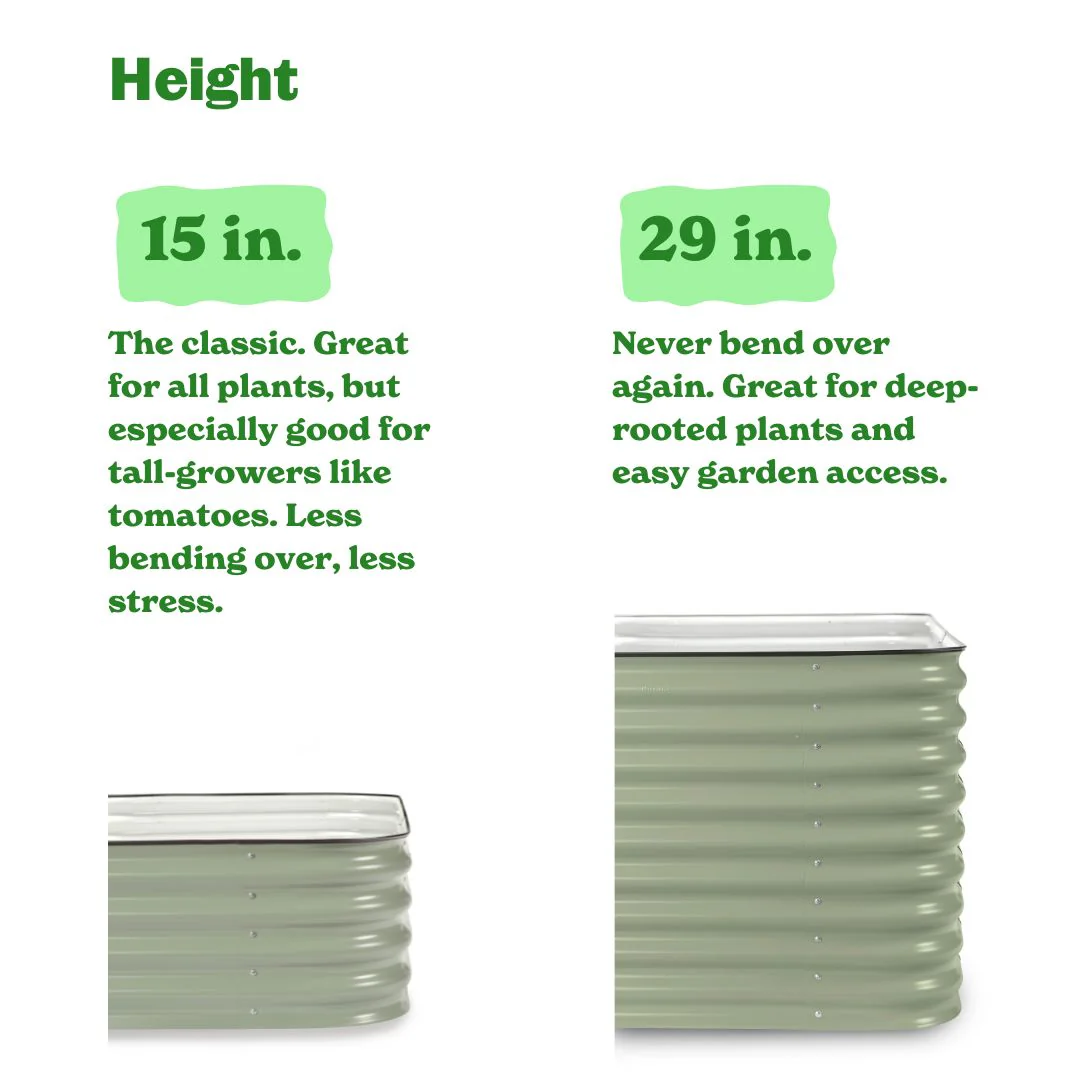 4-Pack Small Modular Metal Raised Garden Bed Kit - 29” Extra Tall - Image 6