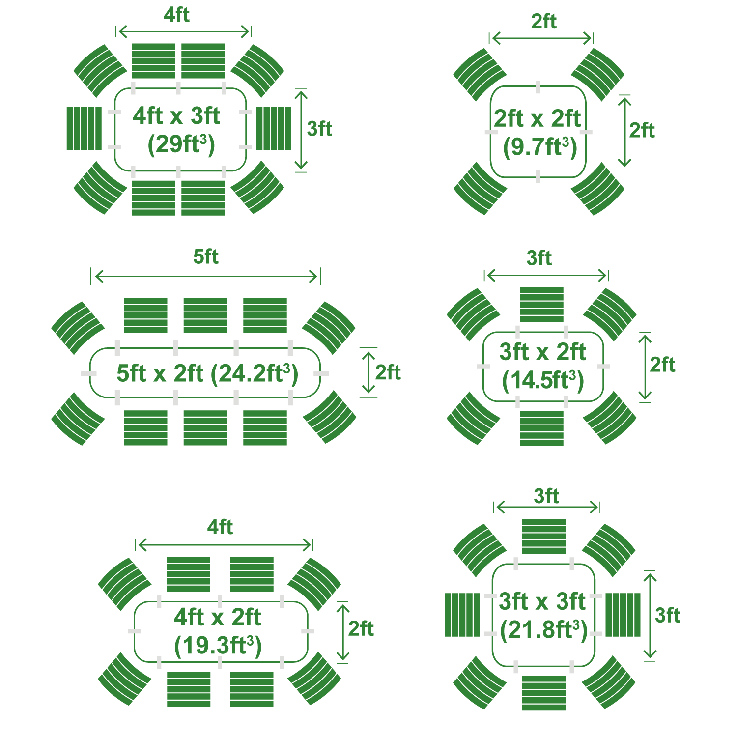 4-Pack Small Modular Metal Raised Garden Bed Kit - 29” Extra Tall - Image 10