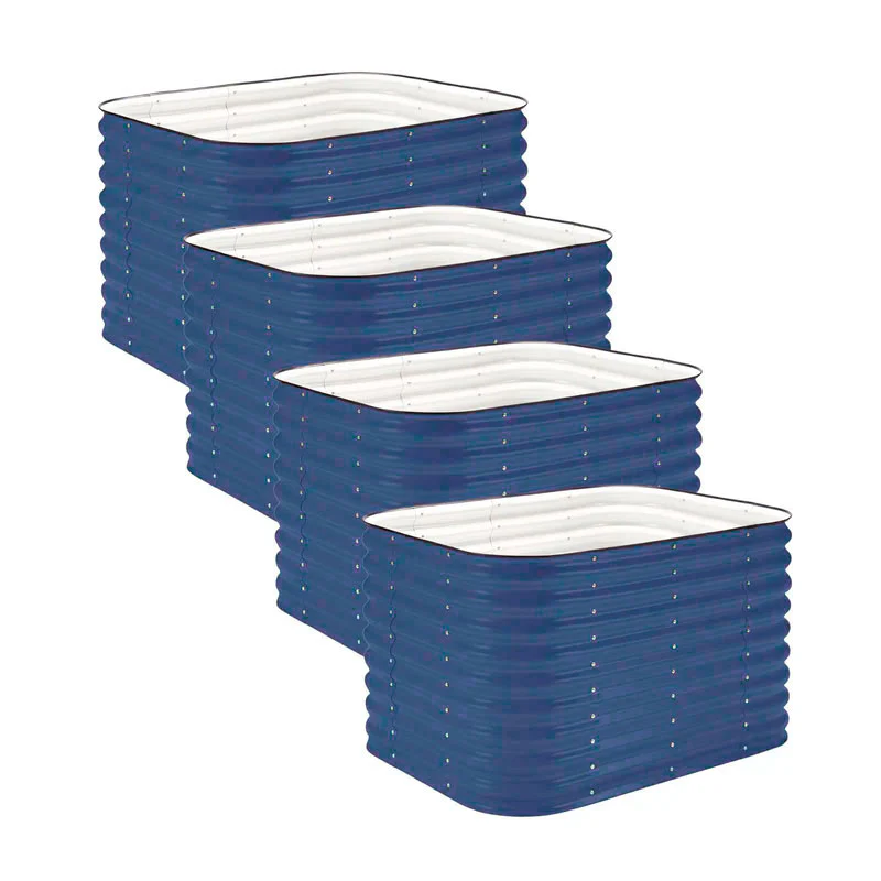 4-Pack Small Modular Metal Raised Garden Bed Kit - 29” Extra Tall - Image 11